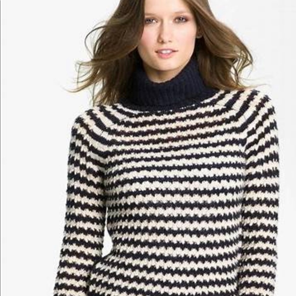 XS Tory Burch, Carey Sweater, Navy stripes